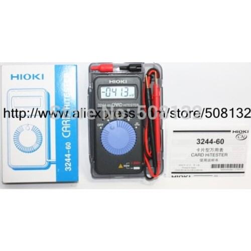 Hioki 3244-60 Card HiTester Digital Multimeter auto-ranging power saving Portable Pocket Mini Multimeter Electrical Maintenance