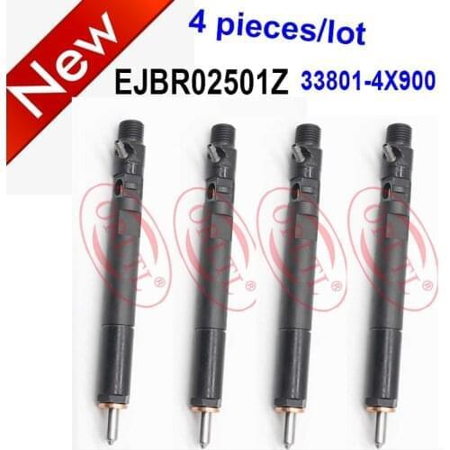 4PC Diesel Fuel Injector EJBR02501Z 338014X900 2501Z Nozzle 33801 4X900 For KIA Bongo 2.9L CRDi Pick-up (144bhp) KJ Euro 3