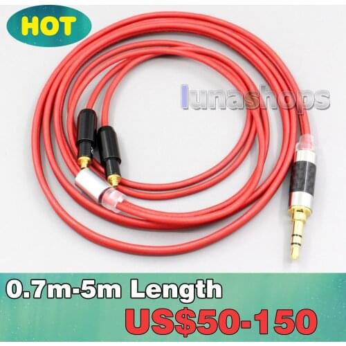 2.5mm 4.4mm XLR 3.5mm 99% Pure PCOCC Earphone Cable For Shure SRH1540 SRH1840 SRH1440 LN006658