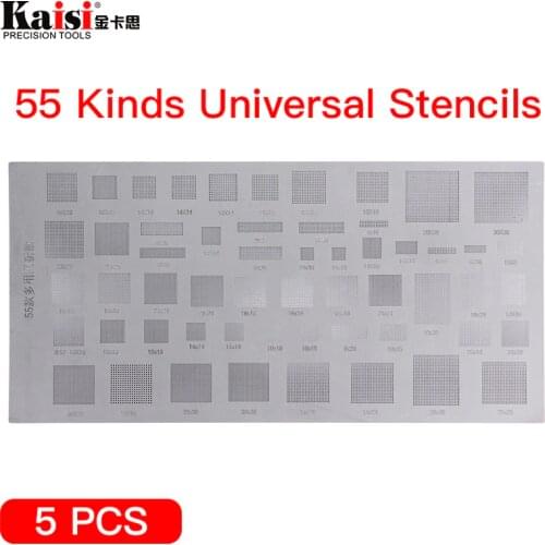 Kaisi 55 Kinds of Universal Phone Solder Paste BGA Reballing Stencils