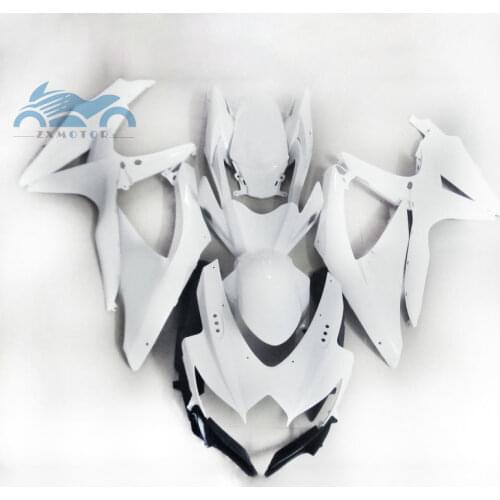 Injection mold fairings kit for SUZUKI GSX R600 750 2008-2010 K8 GSXR750 R600 08 09 10 motorcycle body fairing white bodyworks