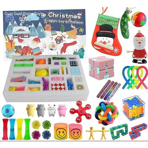 New Product Christmas Serie Push Popper Bubble Purse Decompression Toy Set Christmas Tree Christmas Bubble Pinch Music Set попит
