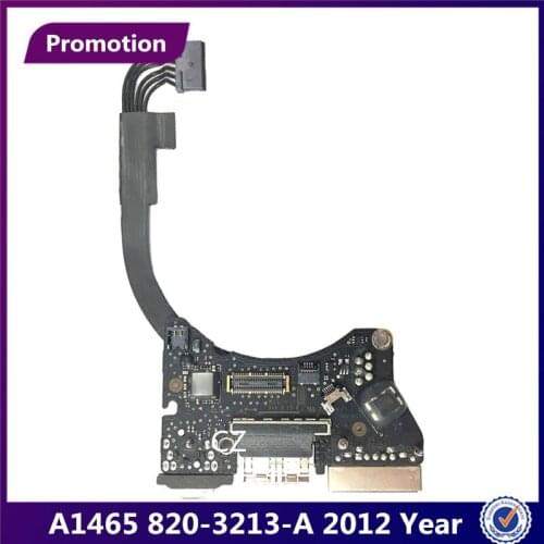Original A1465 820-3213-A DC Power Audio Jack USB I/O Board for MacBook Air 11.6" A1465 923-0118 2012 Year MD223 MD224 EMC2558