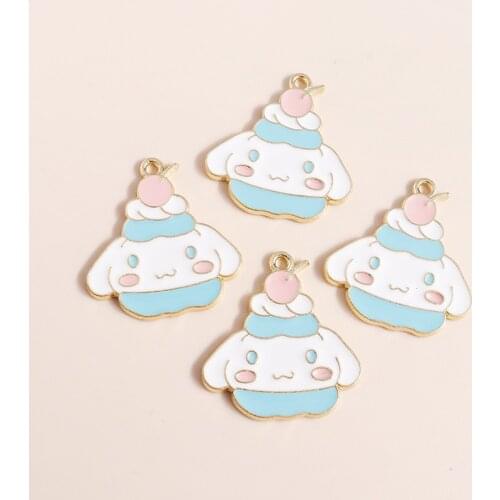 10pcs 25*27mm Charms Cute Apple Rabbit Charms for Jewelry Making Accessories diy Fruit Animal Charms diy Jewelry Findings Craft