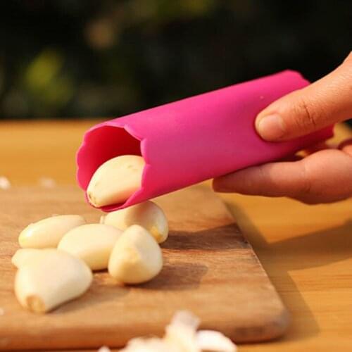 Random Color!! 1PCS Magic Silicone Garlic Peeler Peel Easy Useful Kitchen Creative Tools Hot