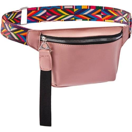 Fashion Fanny Pack Waist Bag for Women PU Leather Bohemian Belt Bag Women Phone Pouch Casual Black Chest Bags Girls Shoulder