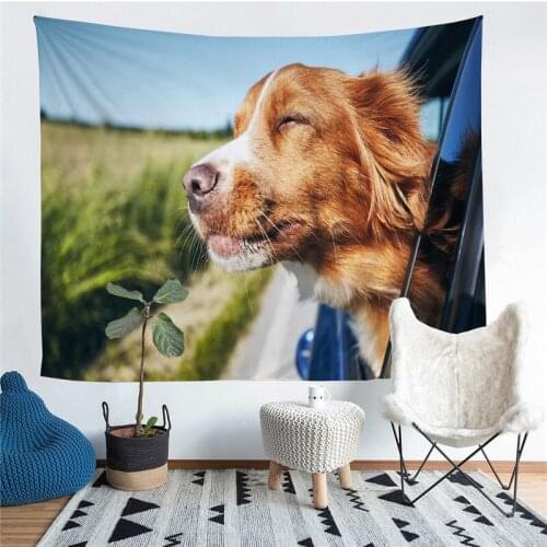 Dog Printed Living Room Decoration Wall Hanging Tapestry Yoga Mat Rug Home Decor Art