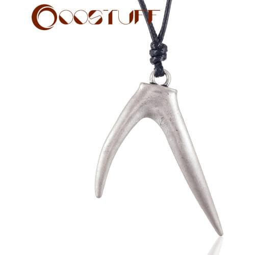 Vintage Silver Color Pendant Long Necklace for Woman Jewelry Chokers Statement necklace&pendants Black Rope Chain Jewellery 2021