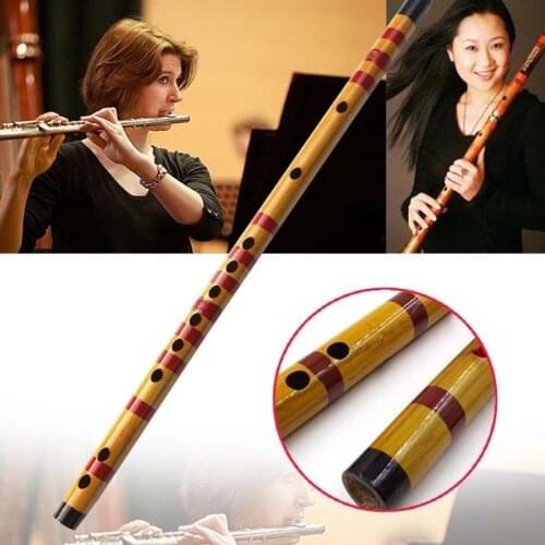 1 Pcs Professional Flute Bamboo Musical Instrument Handmade for Beginner Students FK88