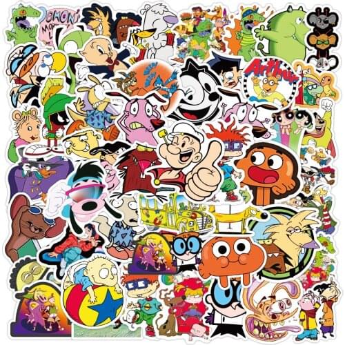 10/30/50PCS Mixed Anime Cartoon Graffiti Stickers DIY Motorcycle Travel Luggage Guitar Skateboard Cool Classic Decal Kid Sticker