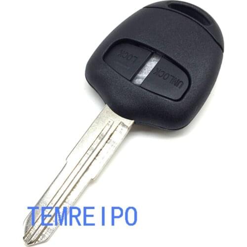 10pcs/lot 2 buttons car key shell for Mitsubishi remote key case with MIT8 blade left side