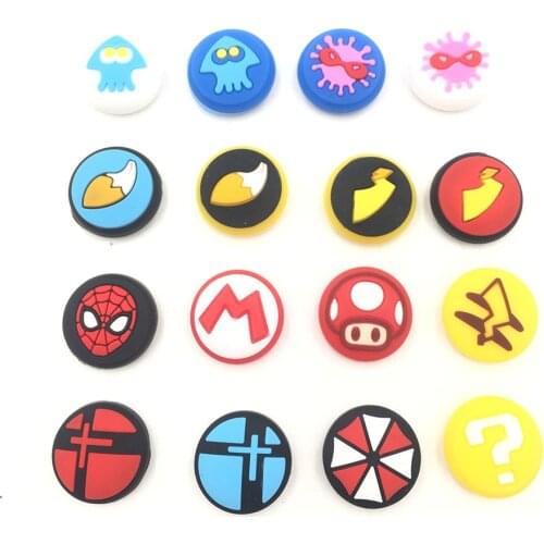 100Pair=200PCS Cutie Silicon Thumb Grips Stick Caps Button Cover For Nintendo Switch Joy Con Controller