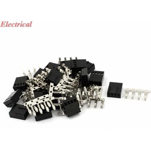 2.54mm Pitch 4 Pin Plastic Male PC Fan LED Power Connector