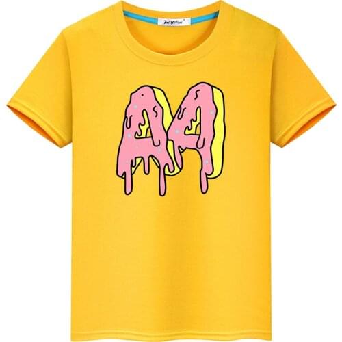 2021 Summer A4 Donuts Kids T-Shirt Cotton 100% Short Sleeve Boy Girl T-Shirt Tops Tee Casual Fashion Baby Clothing