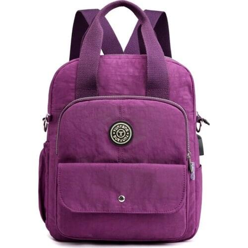 3PCS / LOT Women School Backpacks Anti Theft USB Charge Backpack Mens Laptop Bagpack School Bags For Teenage Girls Mochila