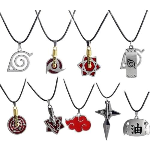 Anime Necklaces Geometric Star Akatsuki Cloud Pendant Necklace Couple Necklace for Men Women Jewelry Gift