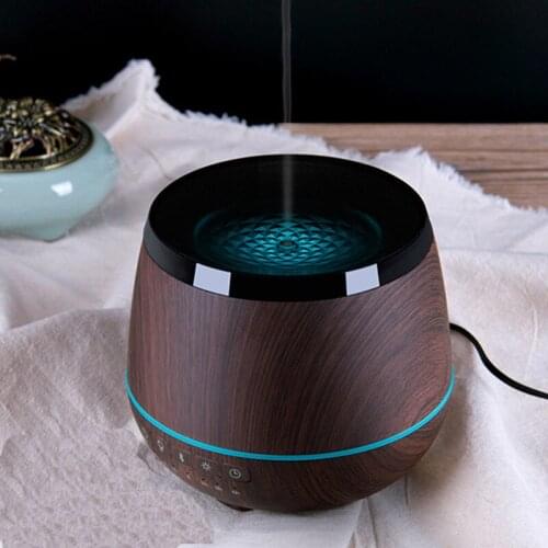 Aromatherapy Essential Oil Diffuser Bluetooth Speaker Ultrasonic Cool Mist Humidifier with Music Player 4 Colors LED lamp light