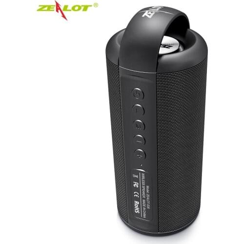 ZEALOT S36 Bluetooth Speaker Portable Outdoor Loudspeaker Wireless Mini Column 3D 10W Stereo Music Surround Support FM TFCard