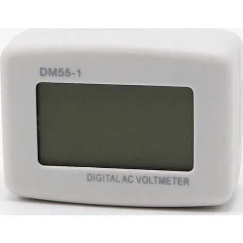 LCD Digital Voltage Display AC80-300V Voltmeter EU Flat plug