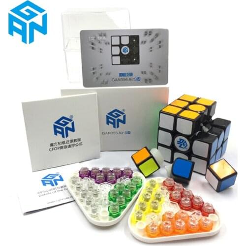 GAN356Air SM Speed Cube With Magnets Position Super speed Magneto Magic System GRSv2 Honeycomb contact surface 3x3 Puzzle Cubes