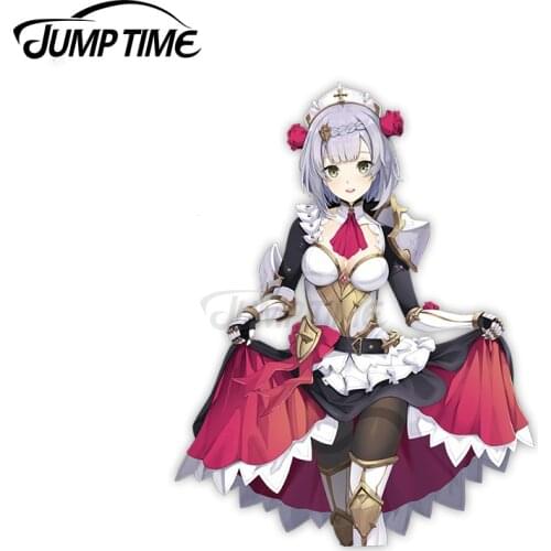 JumpTime 13 x 5.9cm For NOELLE Genshin Impact Anime Decal Vinyl Car Stickers Decoration Scratch-proof Waterproof Decal for VAN