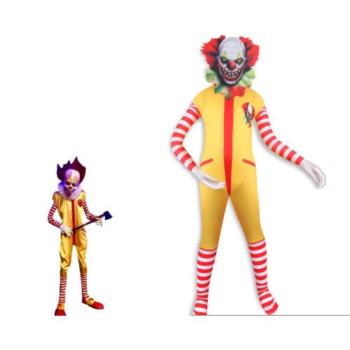 Halloween Childrens Cosplay Horror Clown Costume Carnival Party Stage Performance Costume