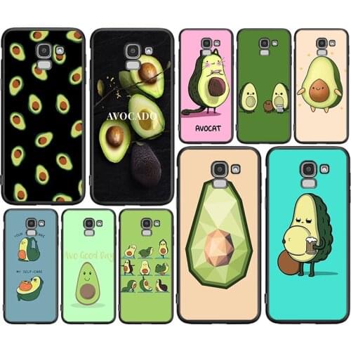 Cute Cartoon Avocado Food For Samsung J8 J7 Duo J730 J6 J5 J530 J4 J3 J330 J2 Core Star Prime 2018 EU Plus Phone Case