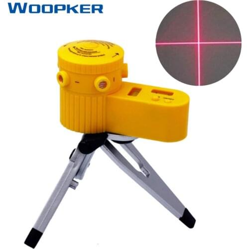 Multifunction Cross Line LED Red Laser Level Equipment Measuring Tool With Tripod