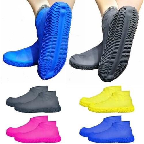 Reusable Silicone Waterproof Shoe Cover Thickened Non-Slip Wear-Resistant Outdoor Portable Rain Shoe Cover For Men And Women