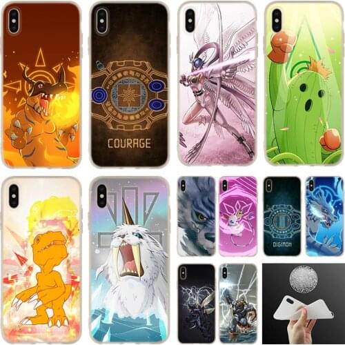 Anime Digimon soft silicone Case Cover For iPhone 12 11 Pro 7 8 Plus XR XS Max 5 5S SE 6 6s 2020 Funda Etuis