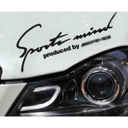 Car Sticker Decal Sports Mind Lights Reflective Vinyl 2 Colors 32cm For Mercedes Benz AMG Tuning Auto Car Styling Accessories