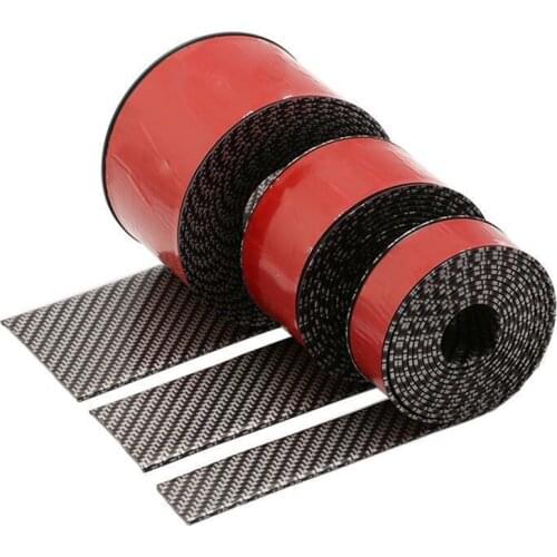 Car Stickers Car Door Sill Protective Sticker Black Carbon Fiber Anti Scratch Protector for Car Door Edge Sill Trunk Protector