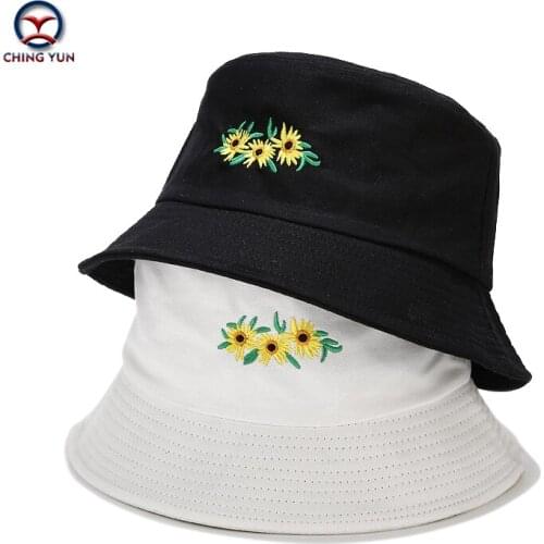 2021 New hat spring and summer Cute Small Fresh Flowers ambroidered beach fisherman hat boys and girls cute casual hat sun hat