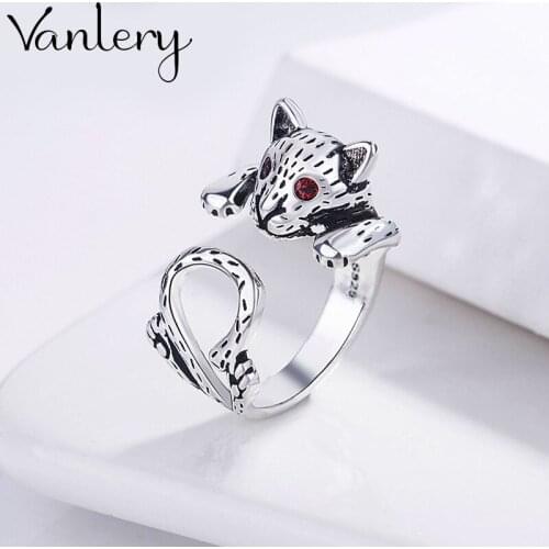 New Gothic Men Cat Rings For Women Jewelry Birthday Gift Romantic Wedding Engagement Drop Shipping 2021