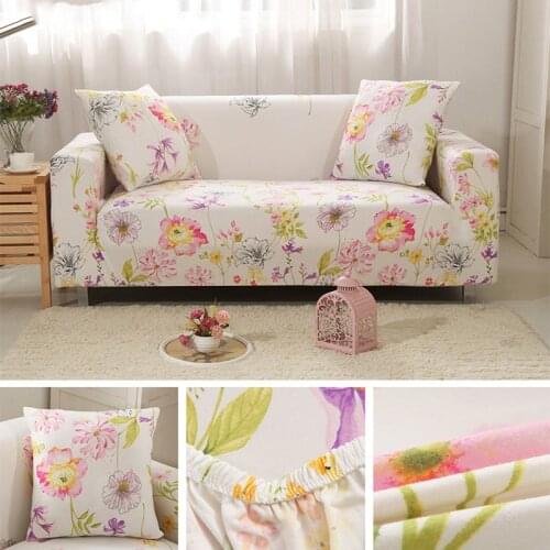Pastoral Living Room Sofa Covers Universal Sofa Slipcover Stretch Cover For Couch All-inclusive For Double/Three-Seater Sofa