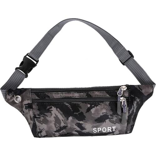 New Outdoor Sports Pockets Waist Packs Camouflage Belly Belt Bag Camouflage Cash Register Fashion Waterproof Chest Waist Bag