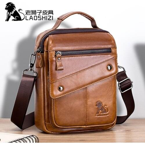 2021 NEW Luxury Brand Men Bags Shoulder Bag For Male 100% cowhide Men handbag Messenger Tote Bag Travel Fashion Business