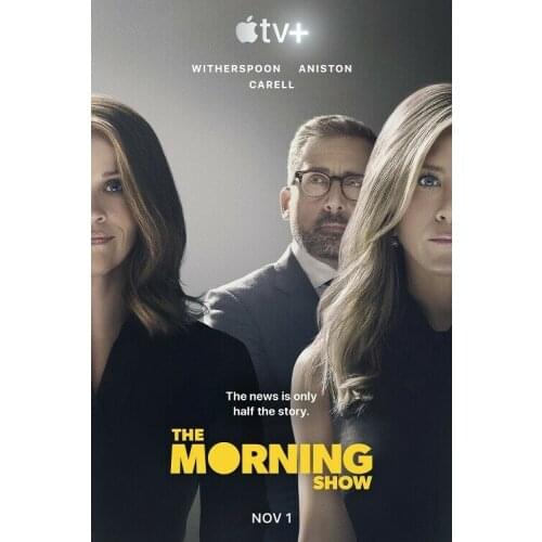 The Morning Show Jennifer Aniston Steve Carell TV Series Silk Fabric Wall Poster Art Decor Sticker Bright