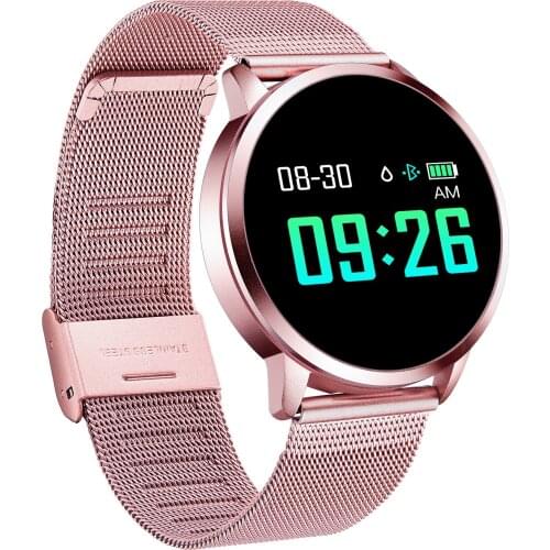 Forskrto Q8 Smart Watch OLED Color Screen Smartwatch women Fashion Fitness Tracker Heart Rate monitor