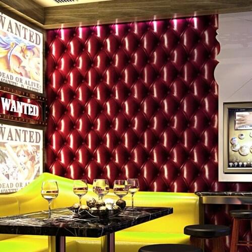 Modern Reflective 3D Wall papers Home Decor Personalized Bar KTV Ball Room Sofa Background Walls Waterproof PVC Walls behang