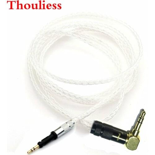 Thouliess Free Shipping DIY 8 Cores Silver Plated Audio Upgraded Cable Wire for HD8DJ HD7DJ HD6DJ Headphones