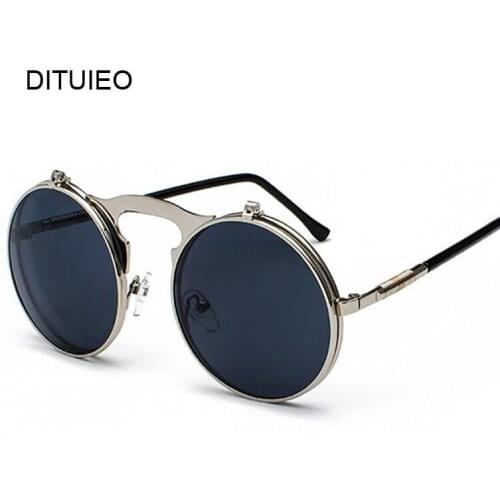 Metal Steampunk Sunglasses Women Fashion Round Glasses Brand Design Vintage Sun Glasses Female High Quality UV400 Eyewear Shades
