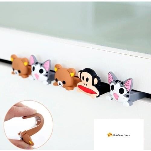 1 PCS Cute Cartoon Wedges Jam Block Holder door stopper Silicon Doorstop safety for baby Home decoration