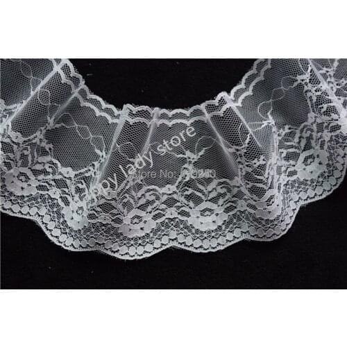 150yards 9cm wide Handicrafts Net Lace Trim Ribbon Flat Lace Trim Gorgeous Wedding Crafts Sewing