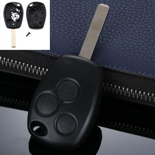 3 Buttons Remote Car Key Fob Shell Case For Renault Modus Clio Kangoo Twingo Uncut Blade Auto Replacement Key Car-covers