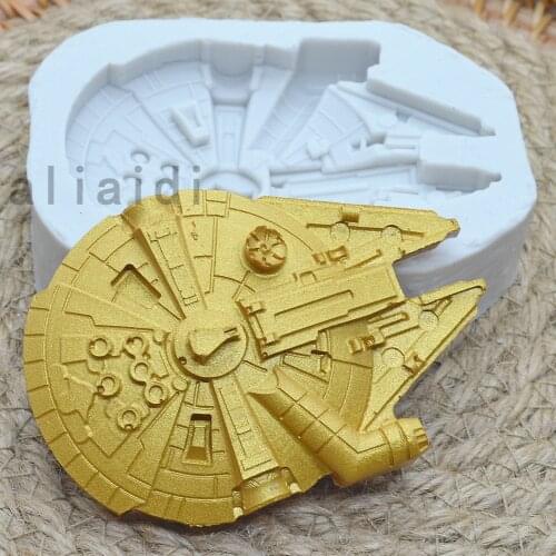 3D Spaceship Silicone Fondant Molds For Baking Chocolate Resin Molds Cake Decorating Tools Pastry Kitchen Baking Accessories X78