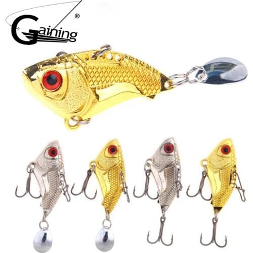 4Pcs/lot Fishing Lure Bait VIB Gold Silver Sequin Metal Bait 4.5cm 16g Fish Bait Hard Bait Fishing Tackle