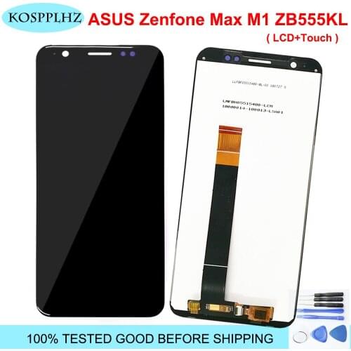 5.45 Inch For ASUA ZenFone Max M1 ZB555KL ZB556KL LCD Display Touch Screen Digitizer Sensor Assembly Replacement +Tools+Adhesive
