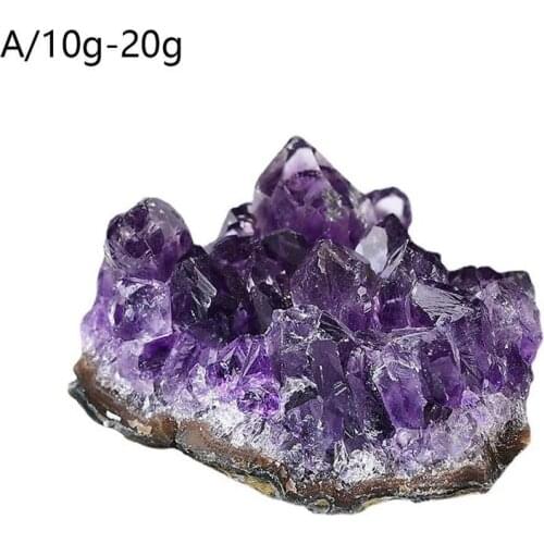 Amethyst Rough Stone Ornament Purple Water Block Flower Amethyst Cluster For Gift Giving Specimen Home Decoration Crafts