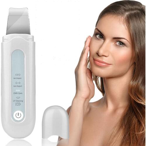 Ultrasonic Face Cleaning Scrubber Machine Facial Cleaner Blackhead Remover Pore Cleaner Peeling Beauty Skincare Products
